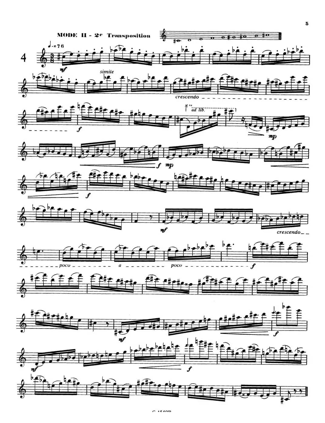 拉库尔萨克斯管练习曲28首（1—5）