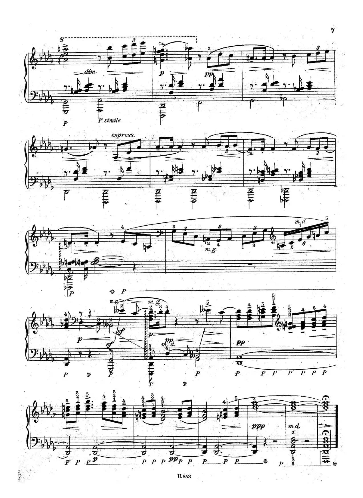 Six Piano Pieces Op.7（6首钢琴小品·Ⅰ）