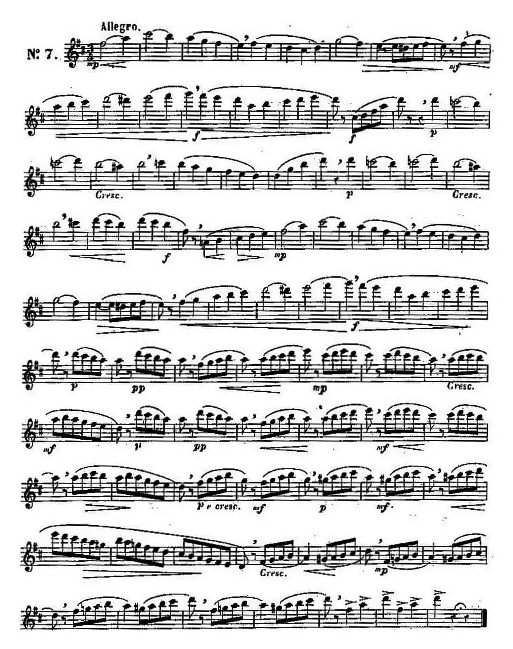 二十首练习曲作品131号（NO.7）