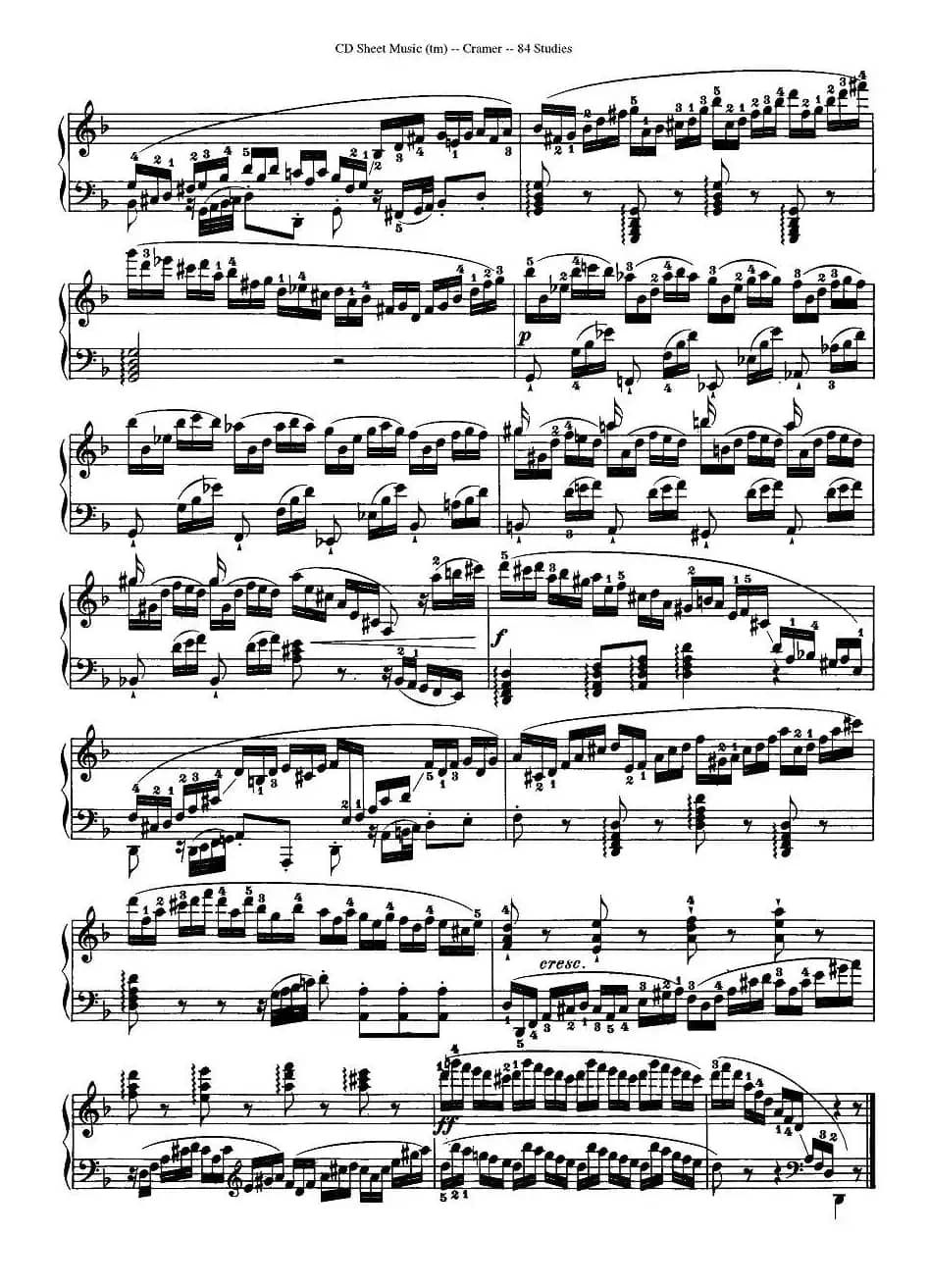 Cramer - 84 exercices（46—50）（克拉莫84首钢琴练习曲）