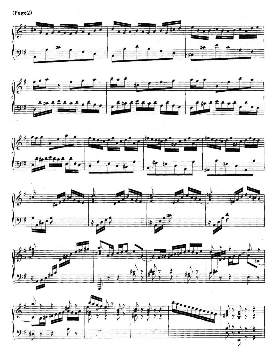 帕蒂塔6首德国组曲（No.5 G大调 巴赫 Partita G Major BWV 829）