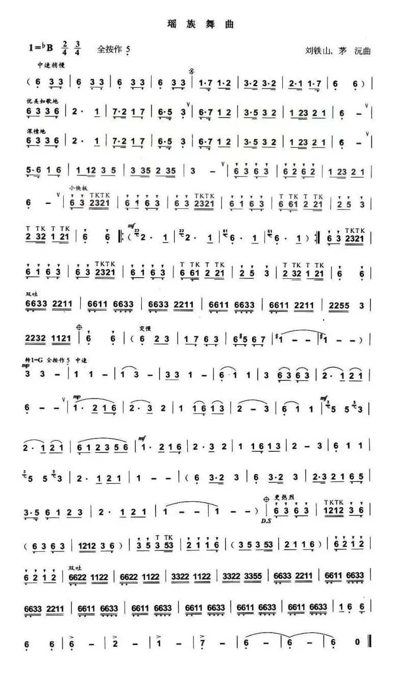 瑶族舞曲（刘铁山、茅沅作曲版）