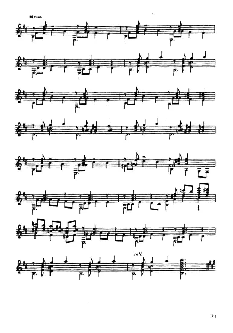 魏拉罗伯斯前奏曲五首·5（古典吉他）