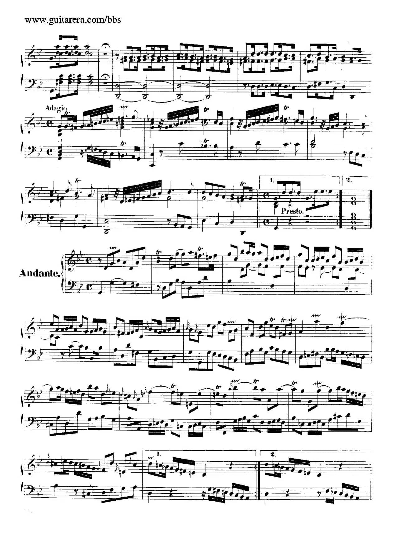 Suite No.7 in g Minor HWV 432（g小调第七组曲）