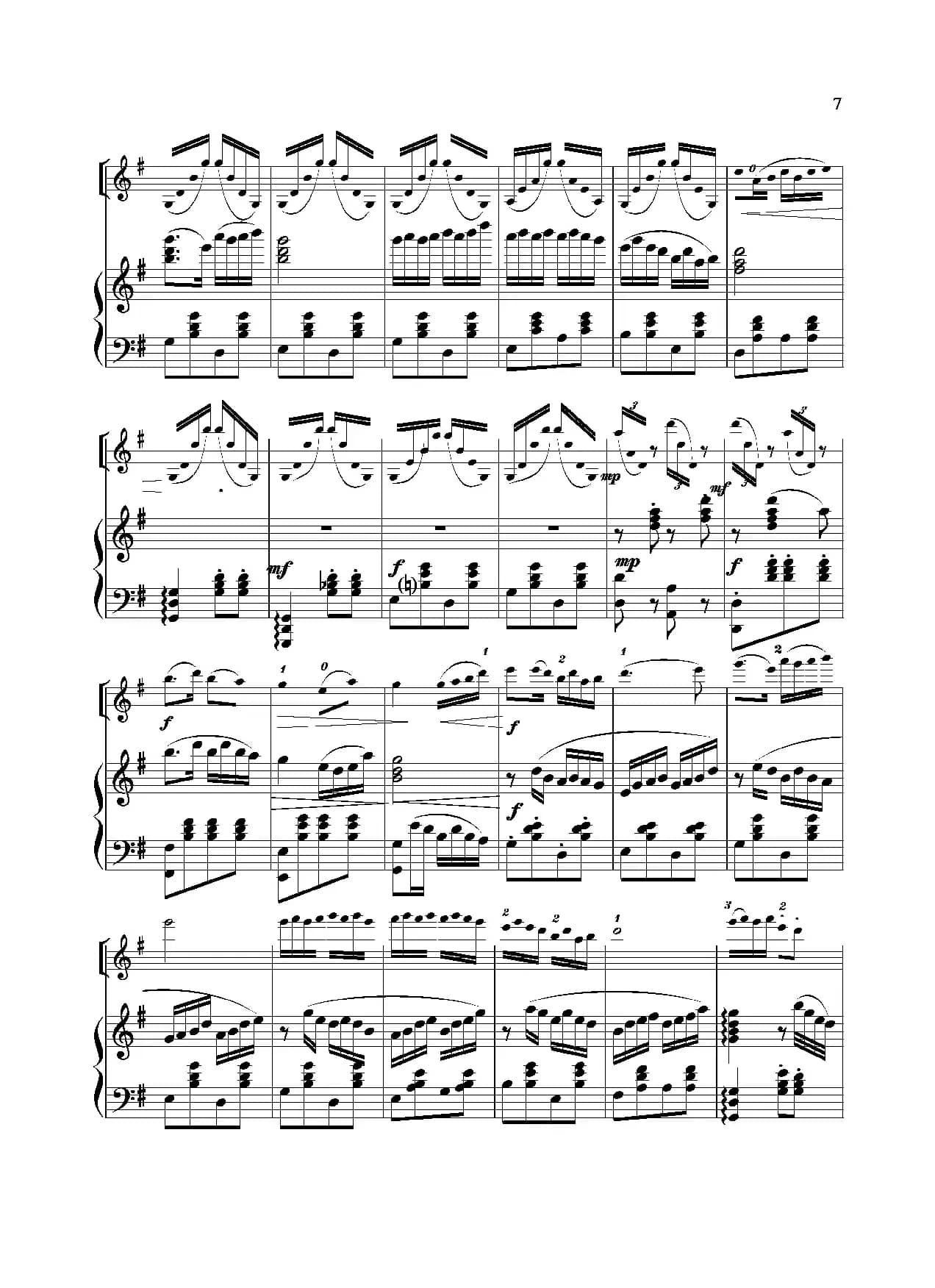 扑蝶舞曲（小提琴独奏+钢琴伴奏）