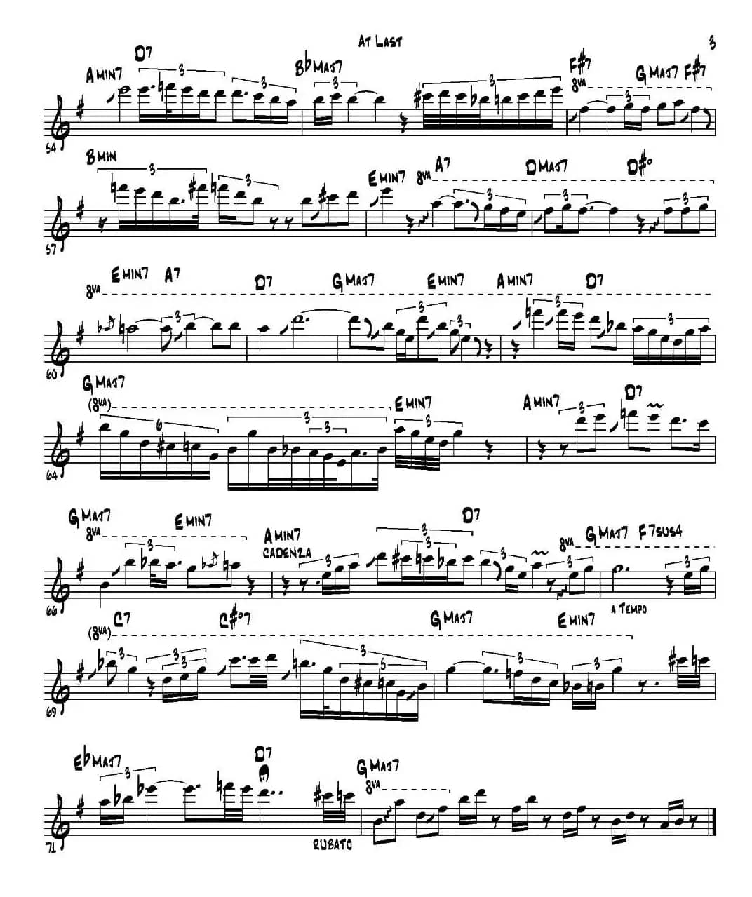 At Last（次中音萨克斯）