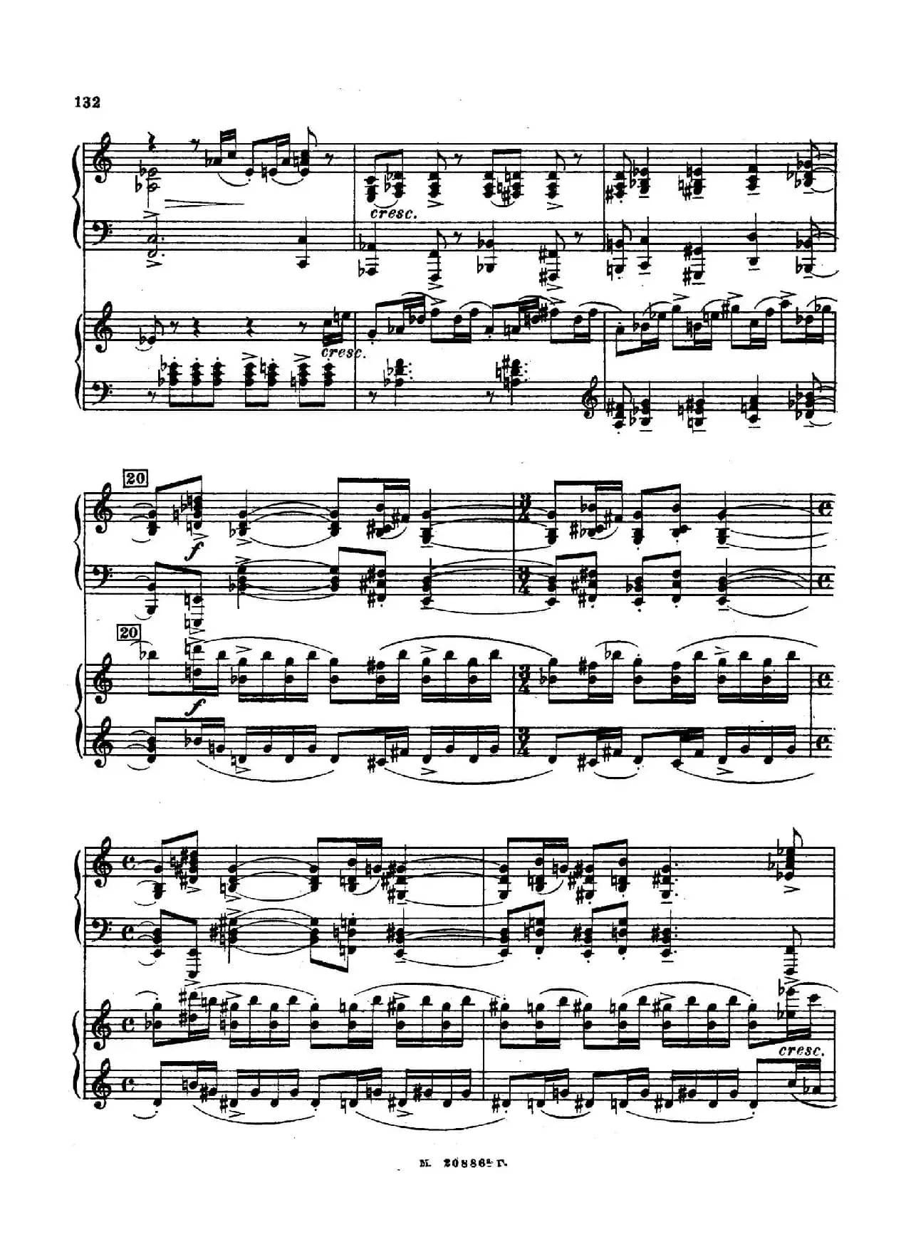 交响舞曲 Symphonic Dance Op.45（双钢琴）