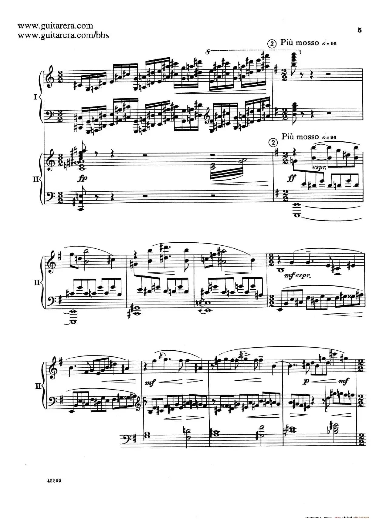 Piano Concerto Op.38（钢琴协奏曲·双钢琴·第一乐章）