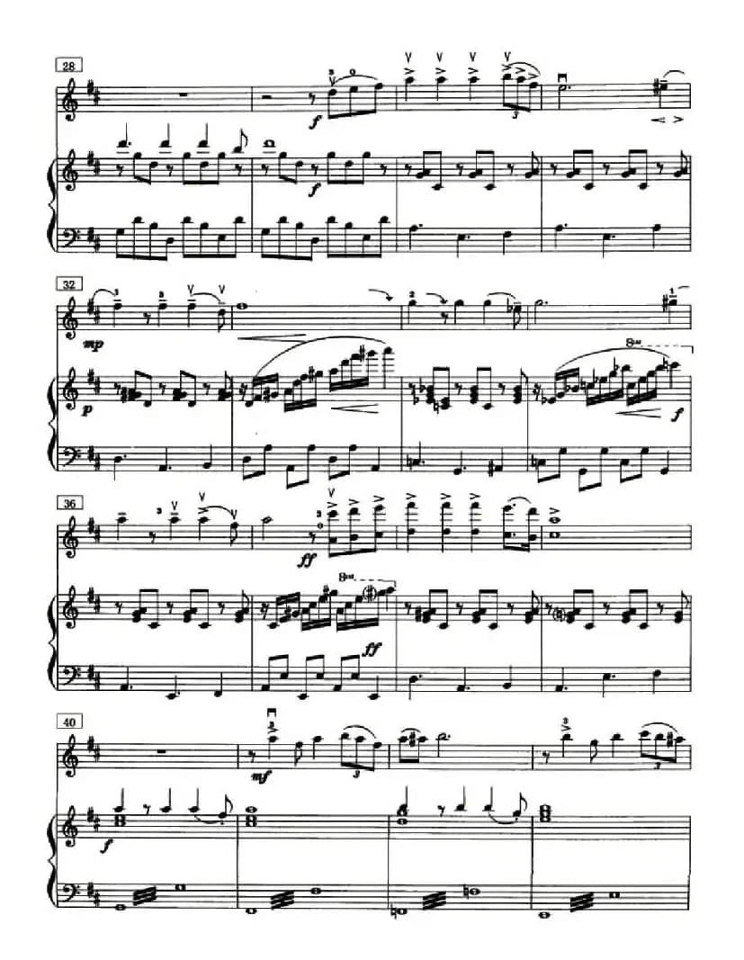 鼓声（小提琴+钢琴）