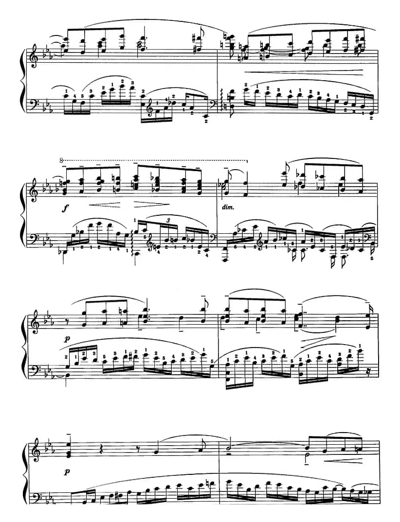 现代钢琴曲：25、bE调前奏曲（Op.23，No.6）