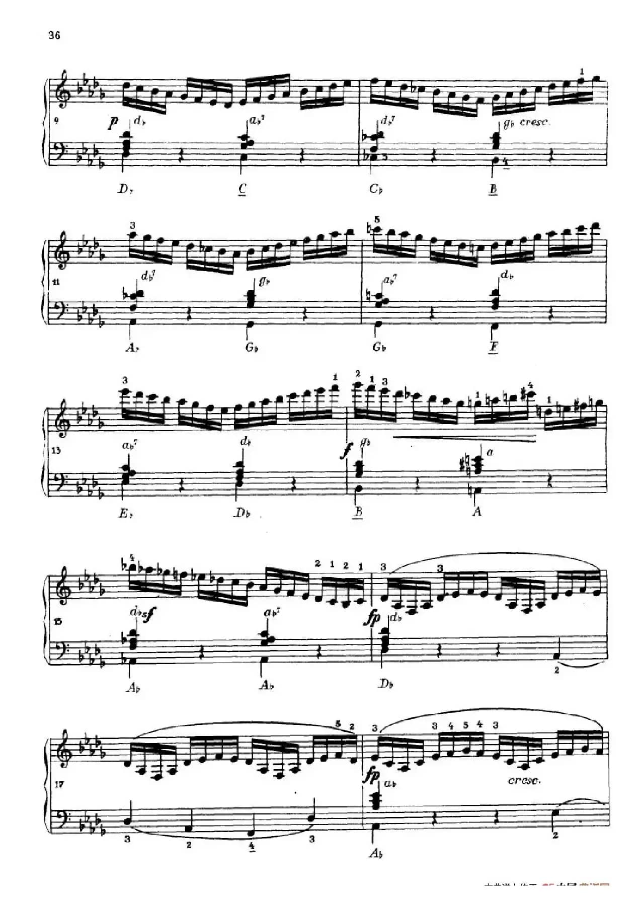 《车尔尼手风琴练习曲集》第Ⅳ册（第7首）