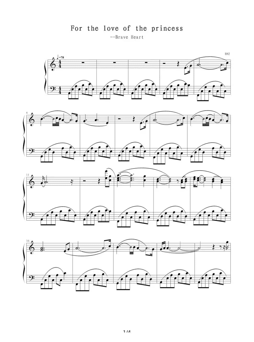 For the love of the princess