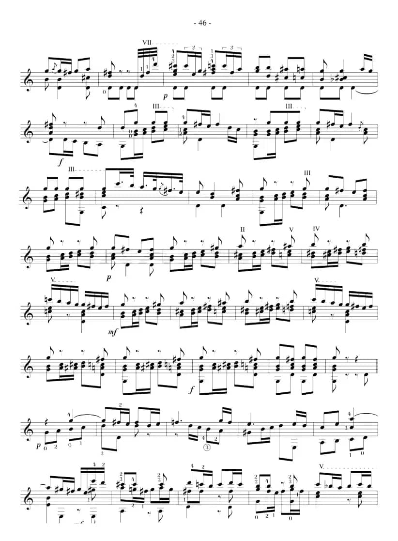 著名古典吉他练习曲（25）