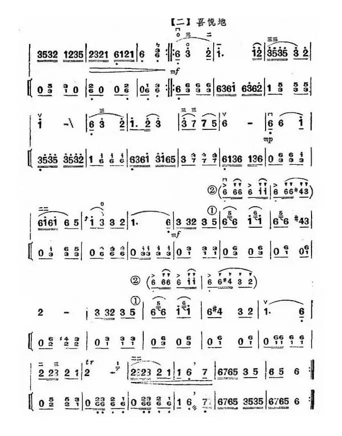 喜迎新社员（扬琴伴奏谱）