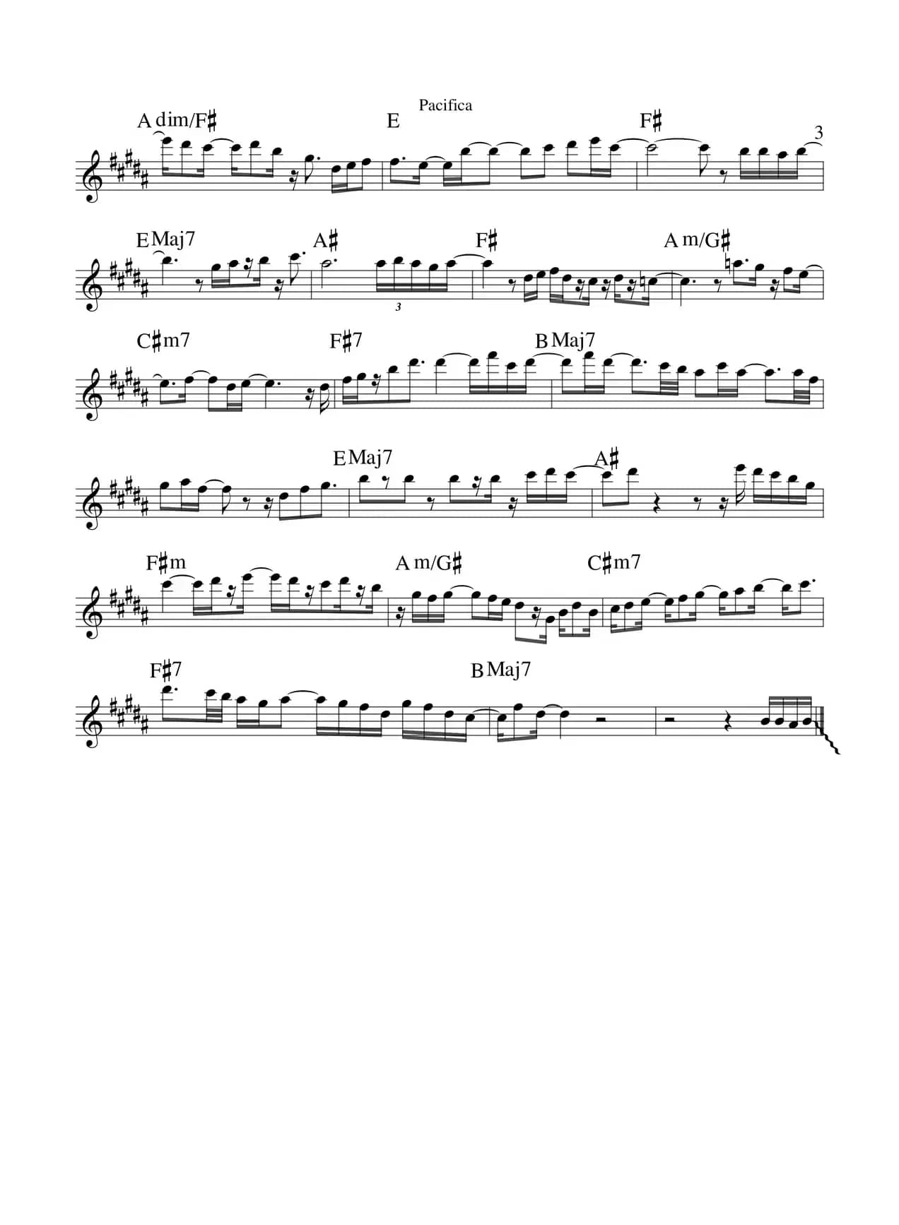 Pacifica（次中音萨克斯）