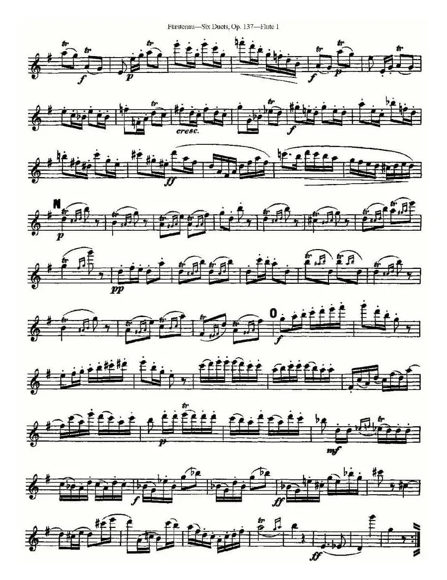 Six Duets, Op.137 之二（二重奏 六首作品 137号）