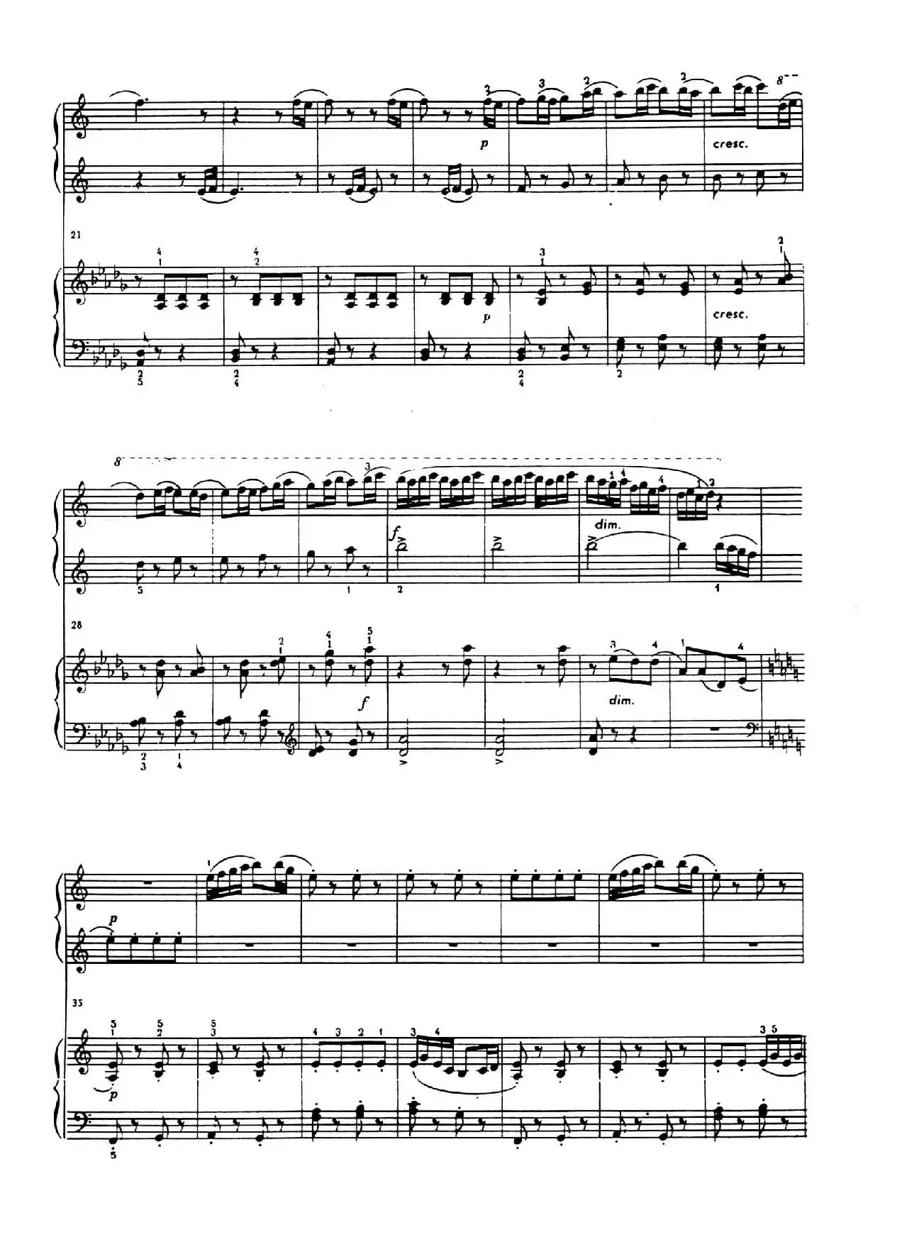 An Overheard Tune - 4 Hands（偶闻的小调·四手联弹）