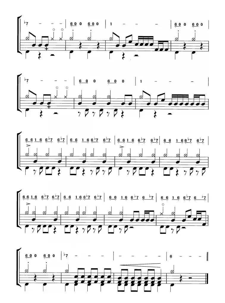 摇滚风暴（鼓谱）