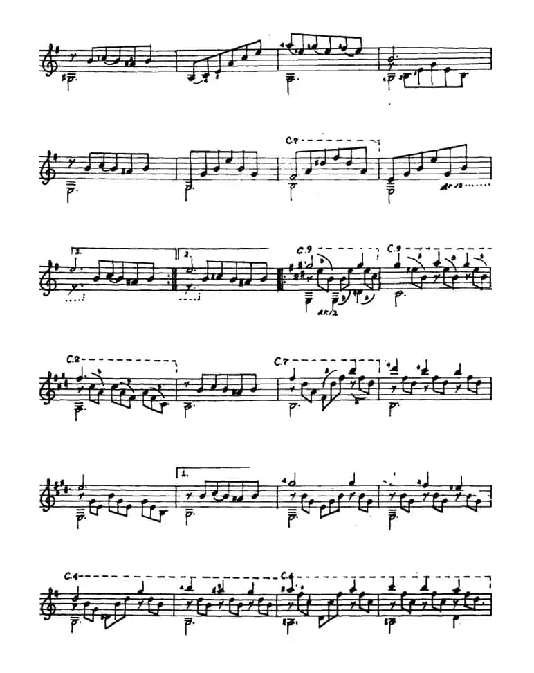 巴西华尔兹（古典吉他）