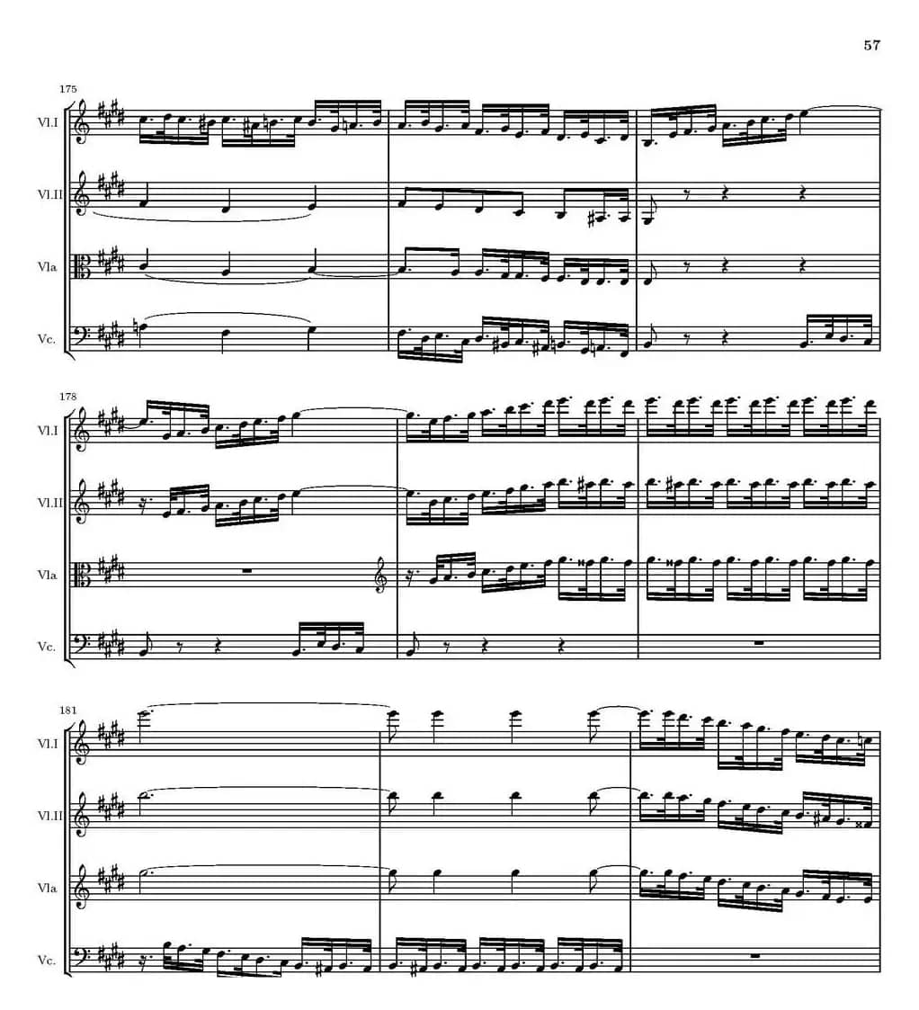 String Quartet nr.18 in E minor（E小调弦乐四重奏、P46-60）