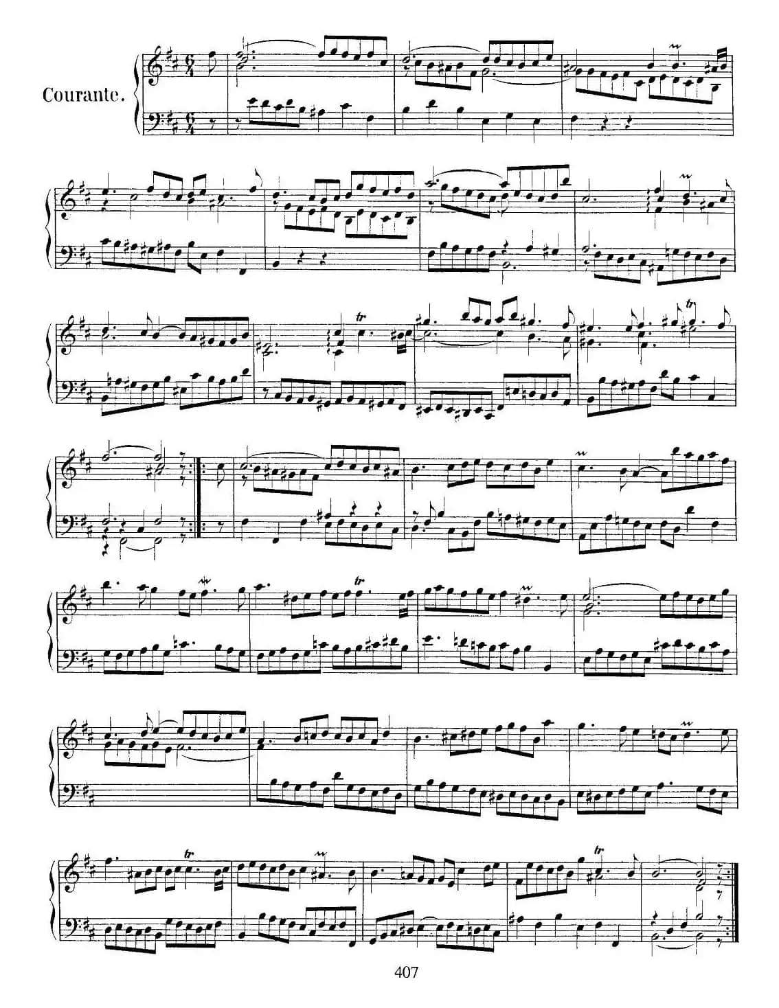 法国组曲之三：b小调