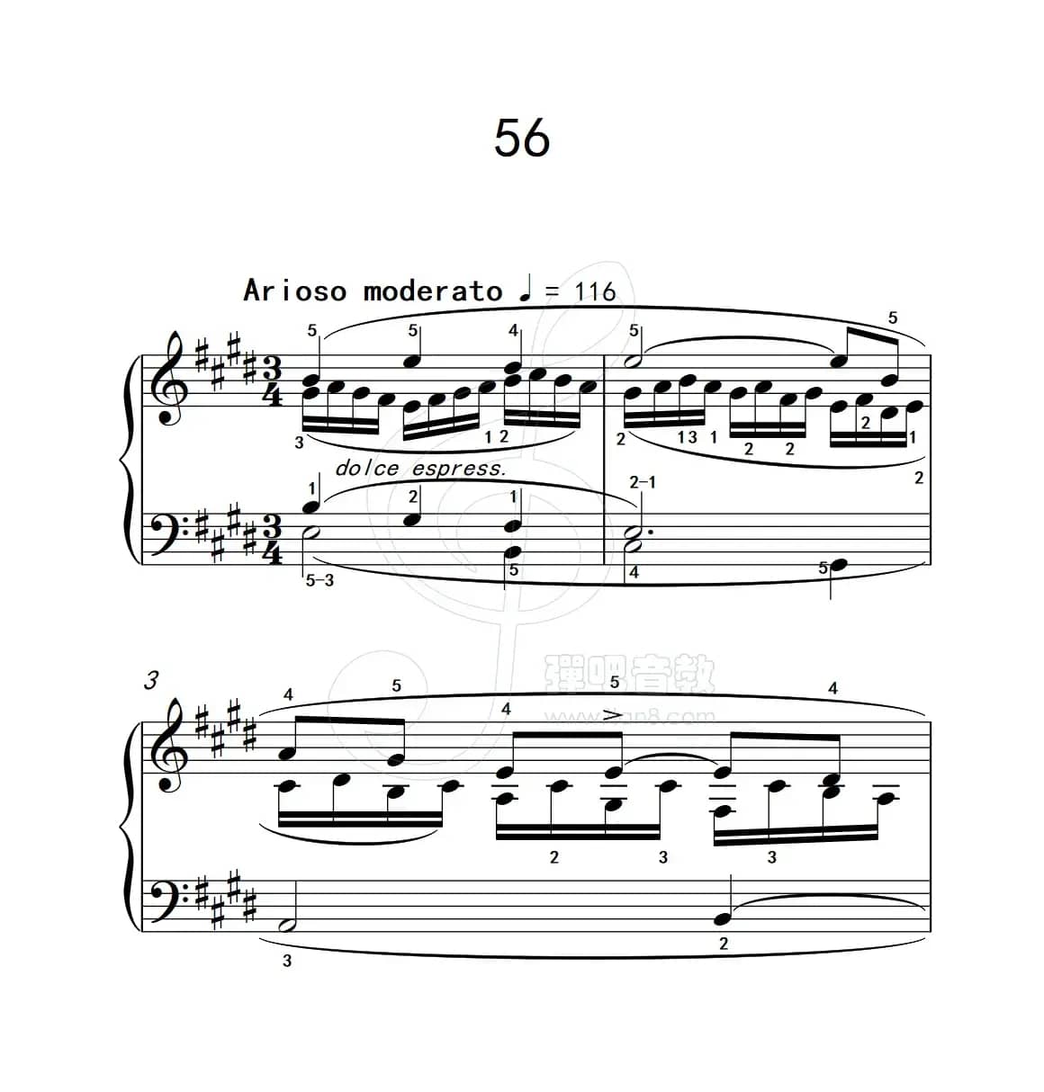 练习曲 56（克拉莫钢琴练习曲60首）