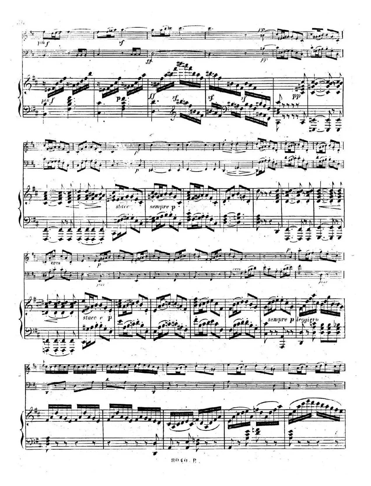 Piano Trio No.1 in d Minor Op.49（d小调第一钢琴三重奏·第三乐章）