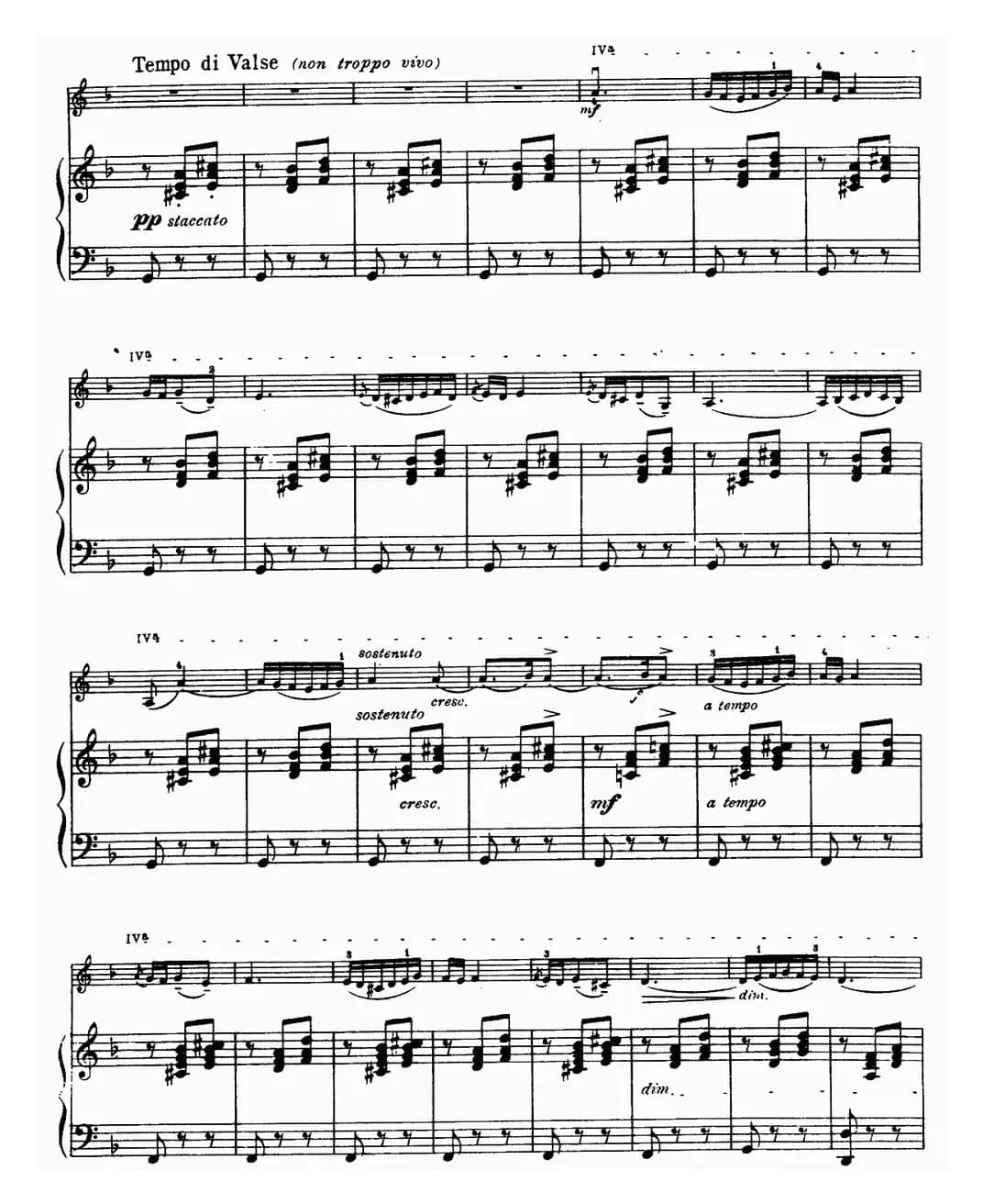 小夜曲（为著名小提琴家克莱斯勒而作）