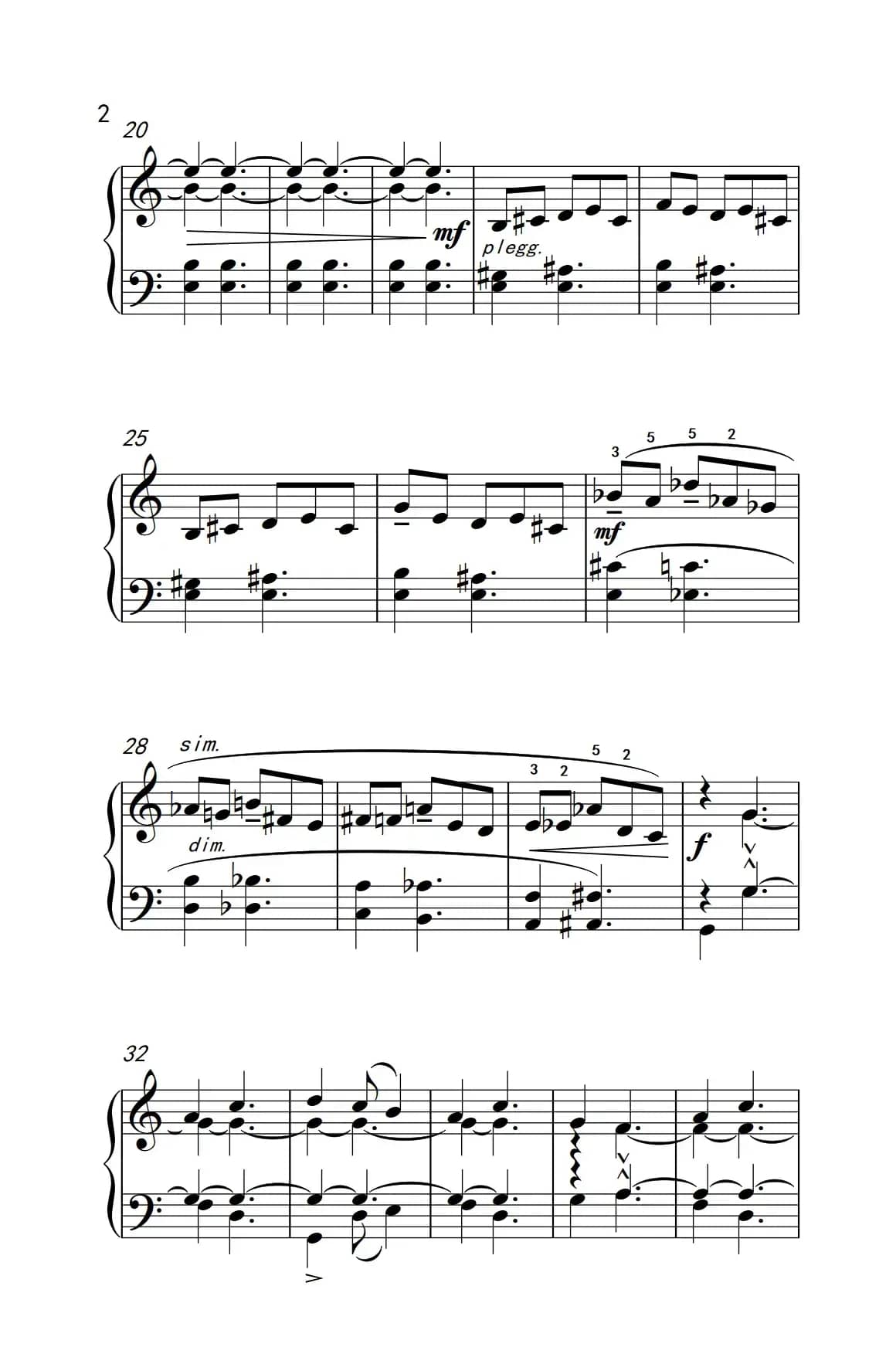 六首保加利亚节奏舞曲 第三首（巴托克 小宇宙 钢琴教程 6）