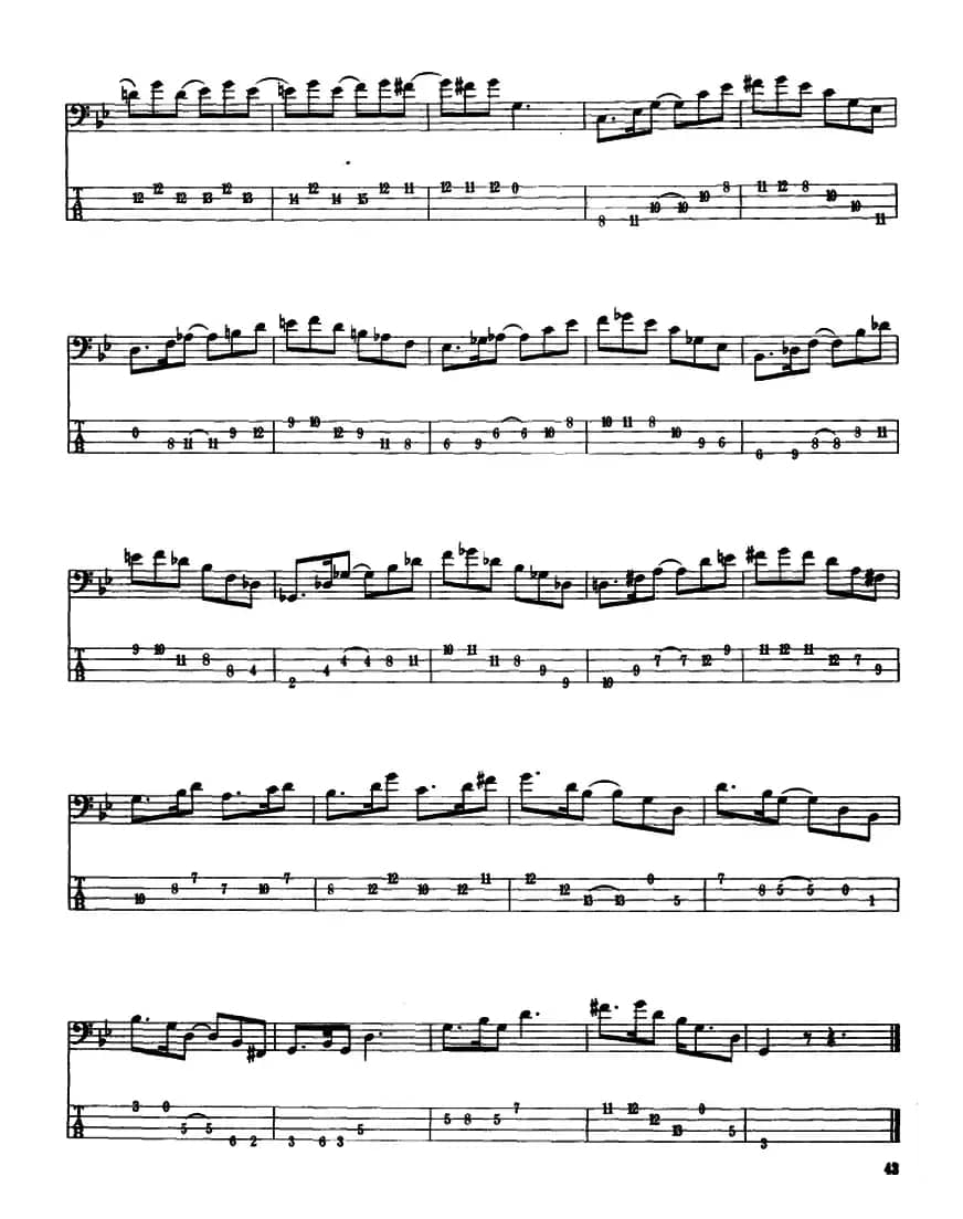 电贝司专业等级第五级(三、自选曲目)