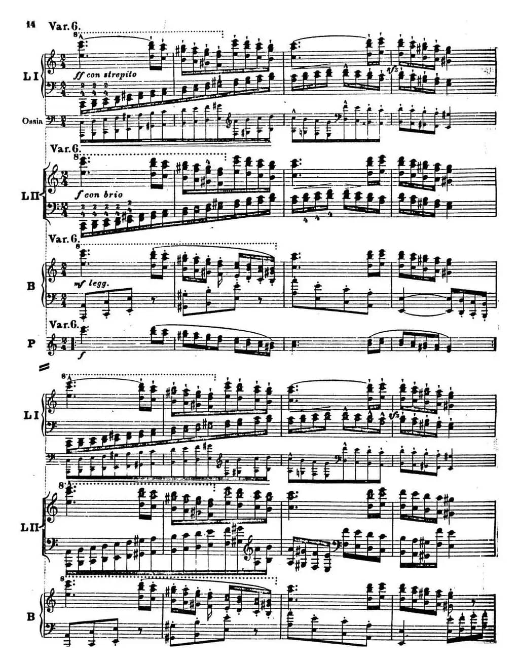 6首帕格尼尼大练习曲（Thema mit Variationen Etude Nr.6）