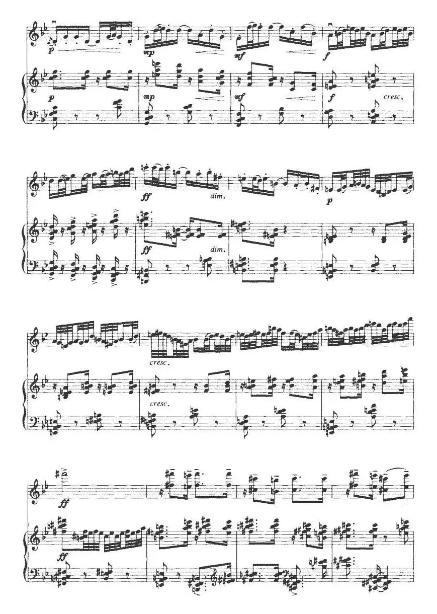 春天锣鼓（小提琴+钢琴）