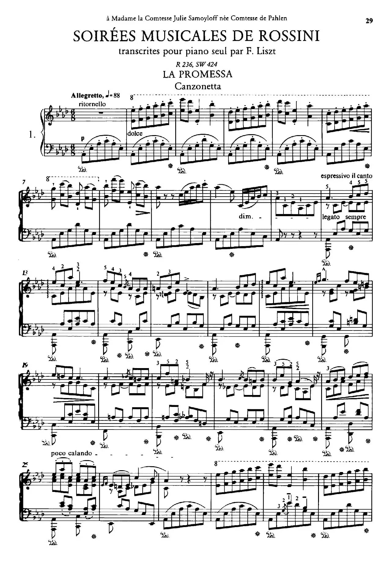 Soirées Musicales S.424（《音乐晚会（全12首）》第1首）