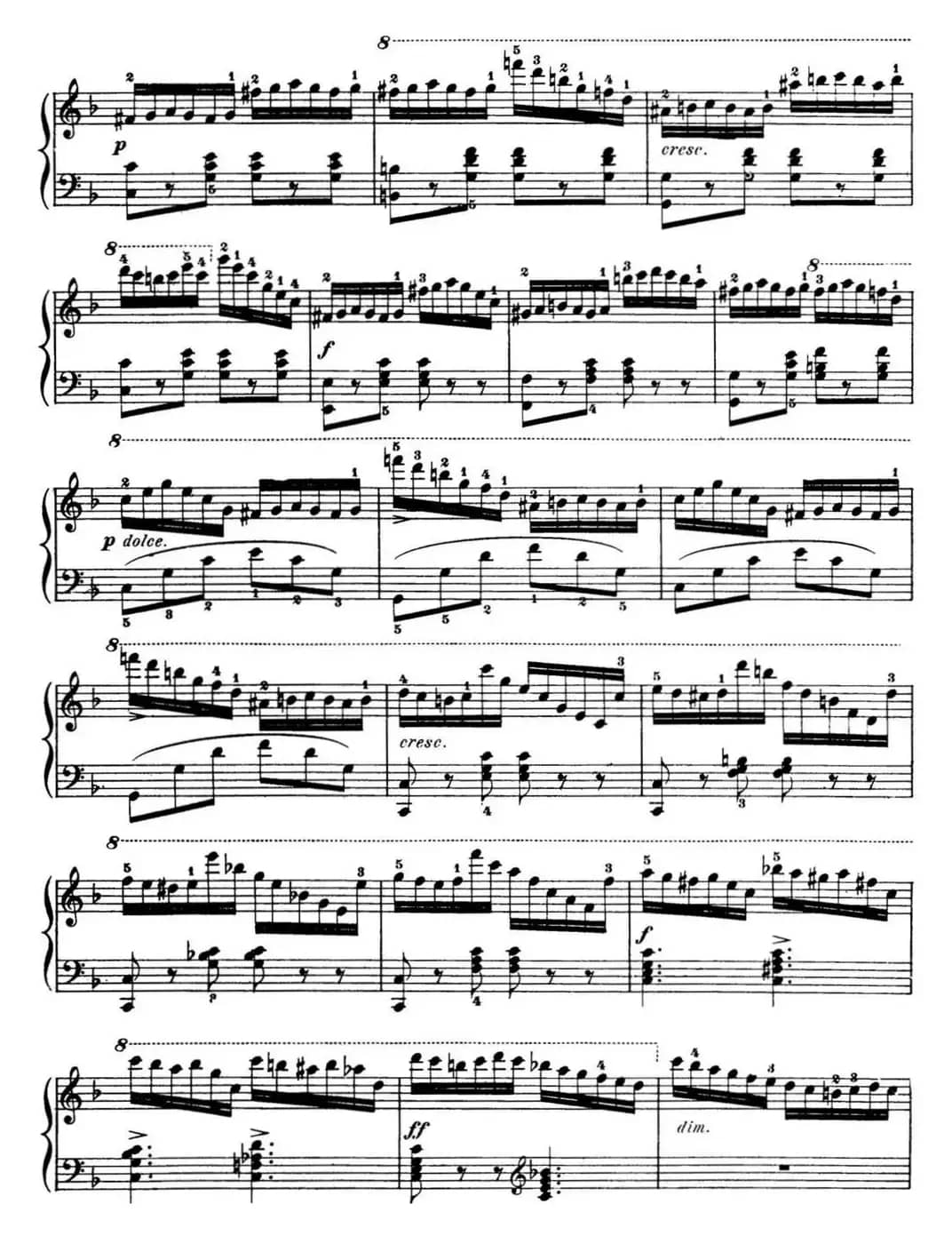 50首车尔尼Op.740钢琴手指灵巧技术练习曲（NO.42）