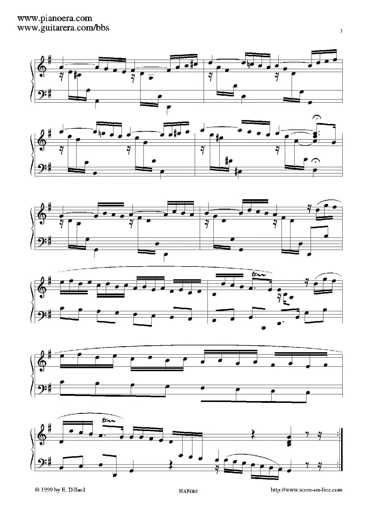 Prelude in G Major（G大调前奏曲）