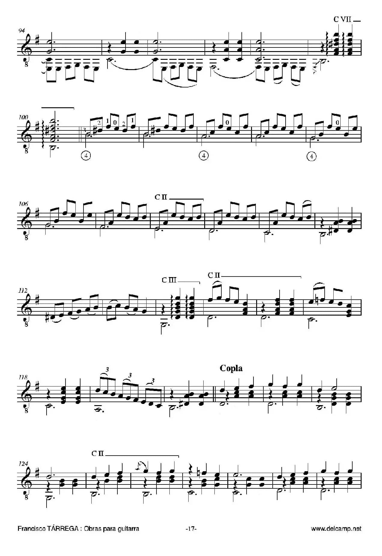 《塔雷加作品全集》第1部分（古典吉他）