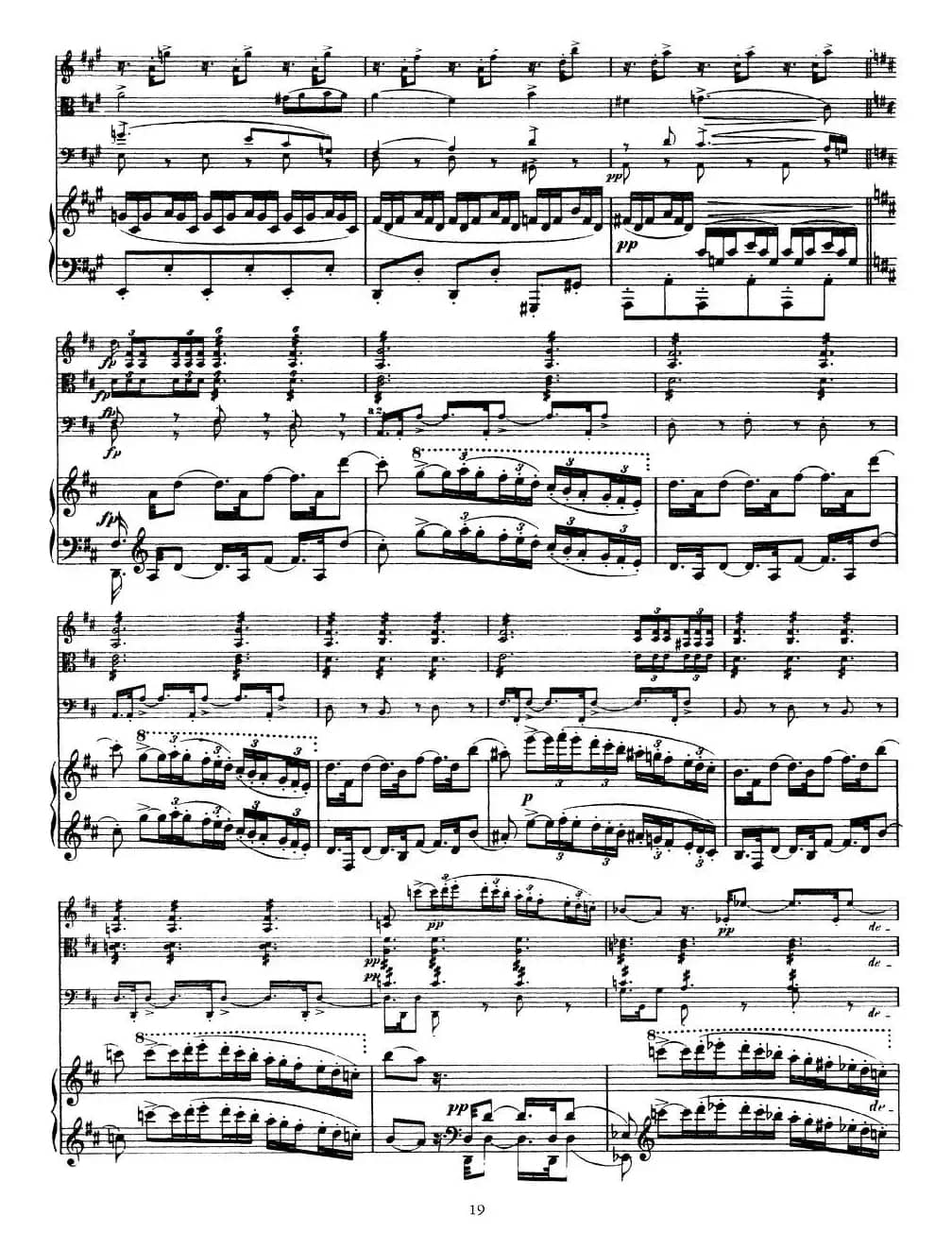 A大调鳟鱼五重奏（P11—20）（弦乐+钢琴）