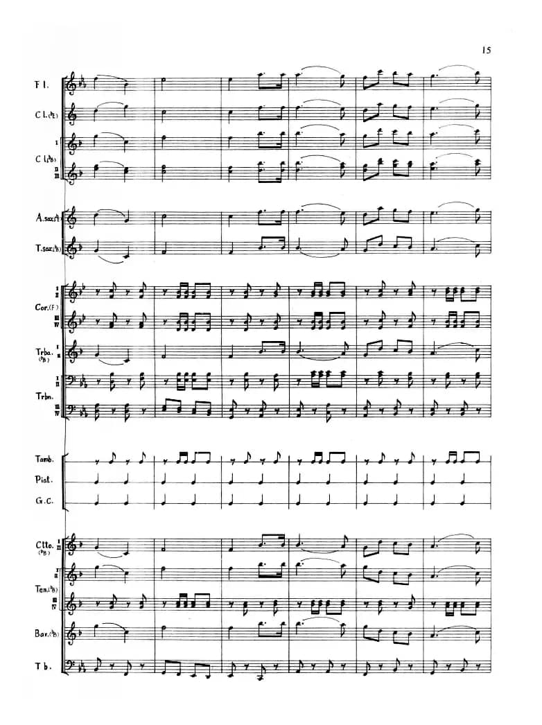 前进在新长征的路上（军乐队总谱）