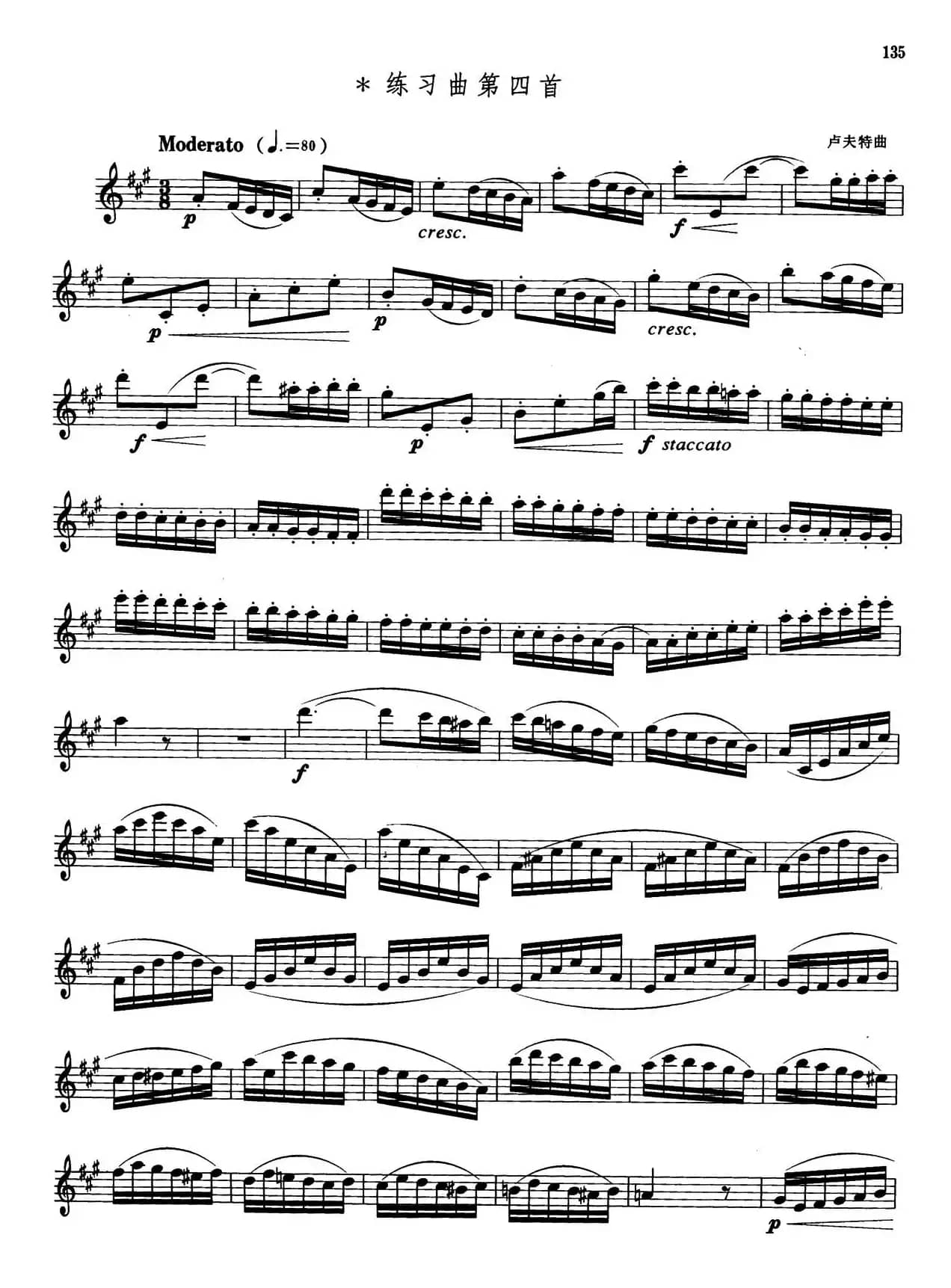 萨克斯管业余考级七级练习曲（8首）