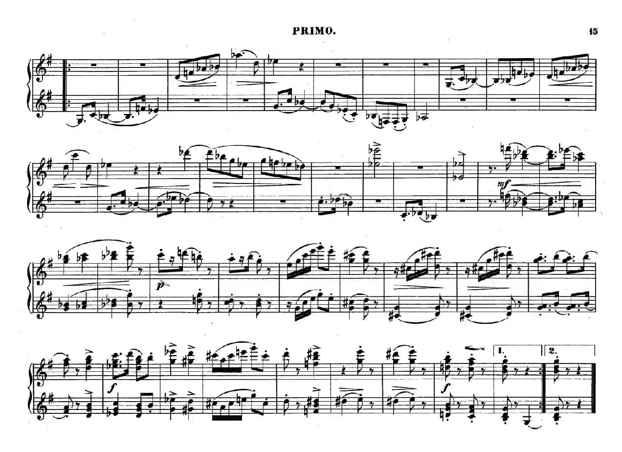 Zwolf Original-Compositionen fur Pianoforte zu 4 Handen Op.57（12首四手联弹小品·4）