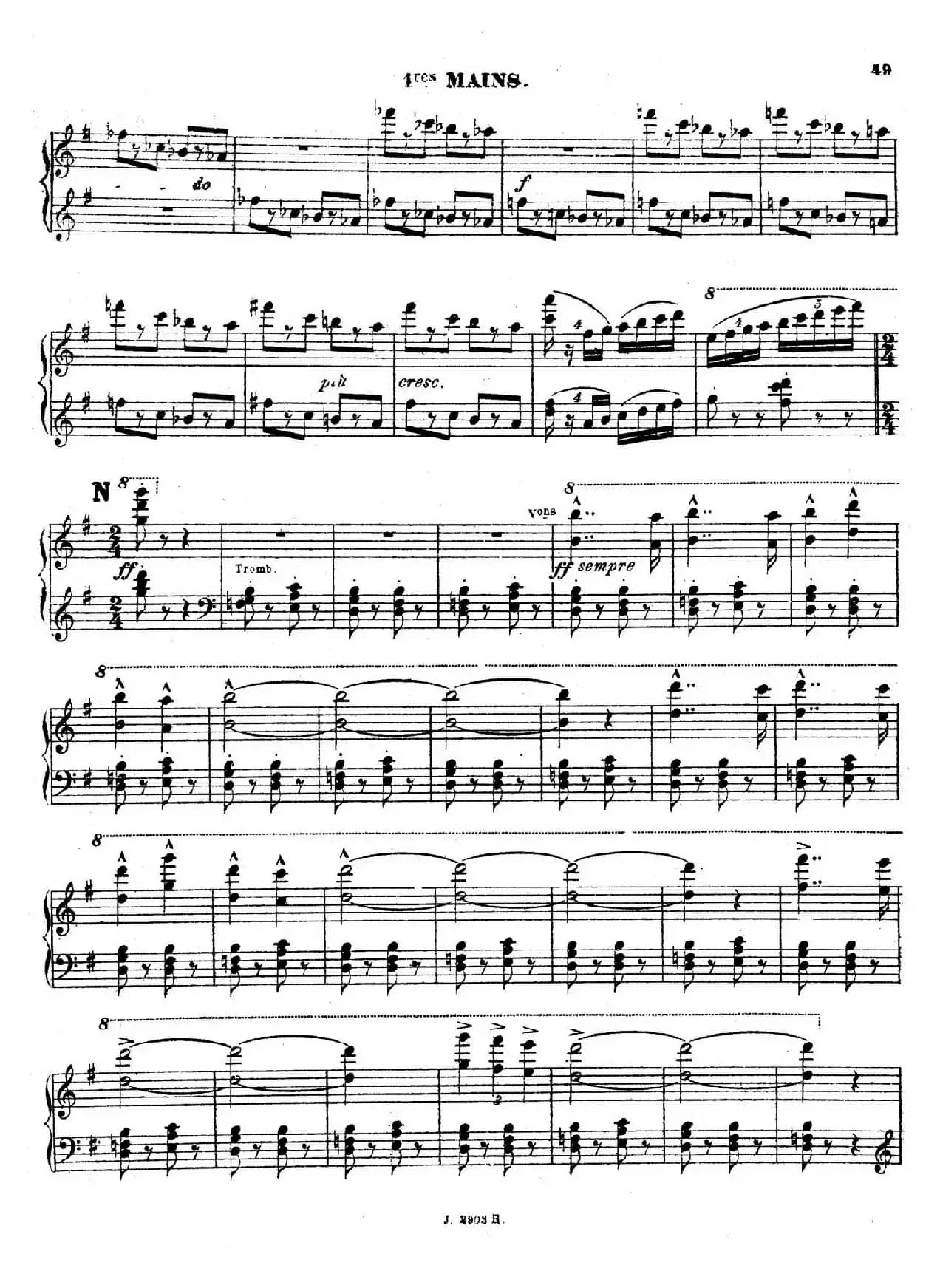 Symphony on a French Mountain Air Op.25（法国山歌交响曲·双钢琴·Ⅲ）