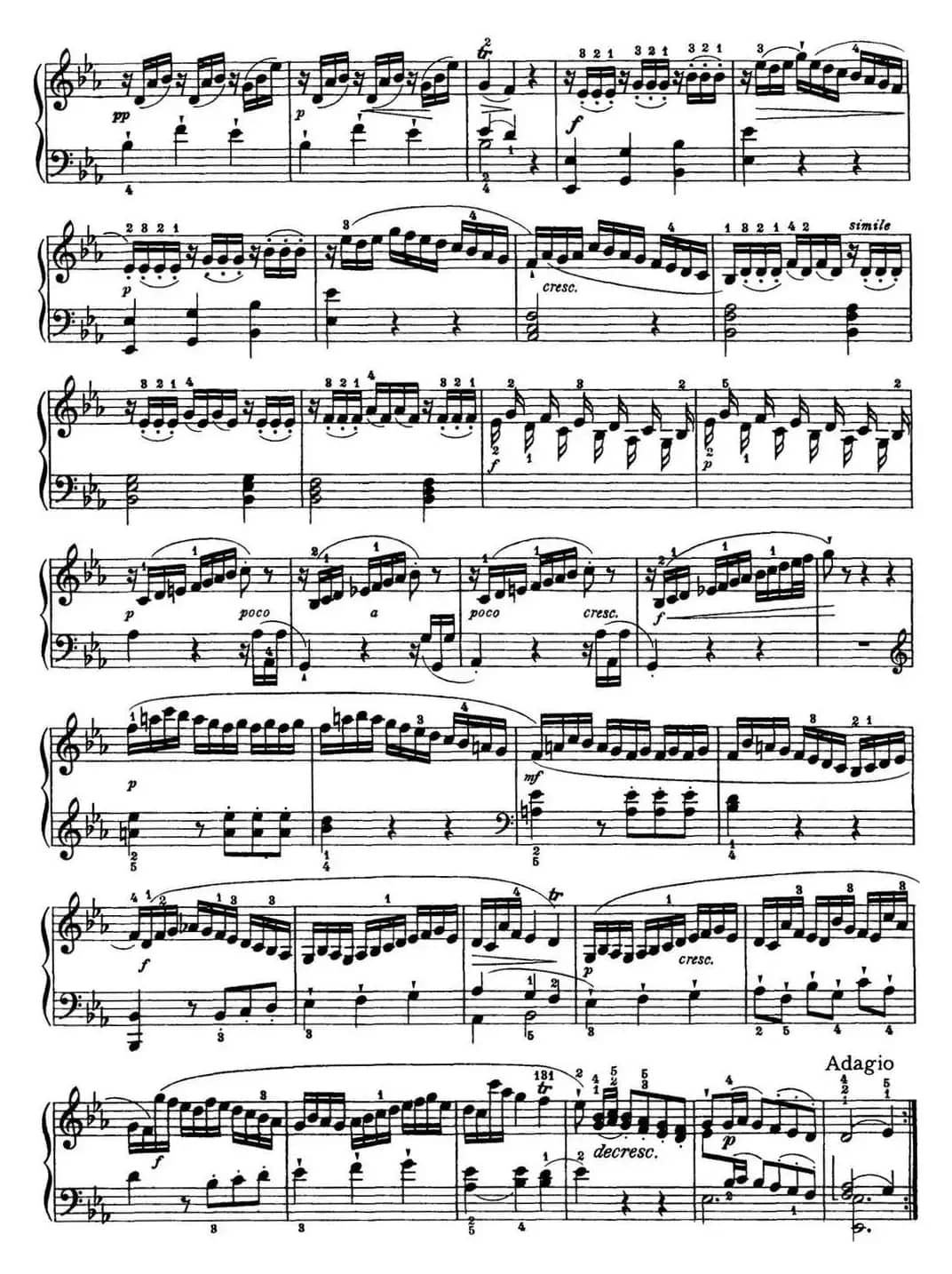 海顿 钢琴奏鸣曲 Hob XVI 45 Divertimento Eb major