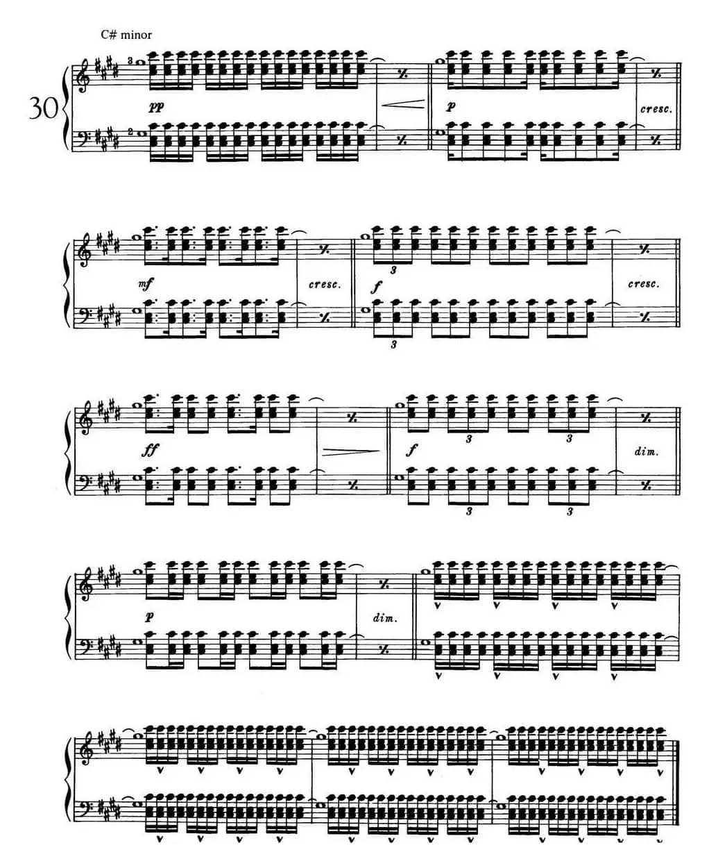 Technical Exercises S.146（李斯特钢琴技巧练习 BOOKⅠ）