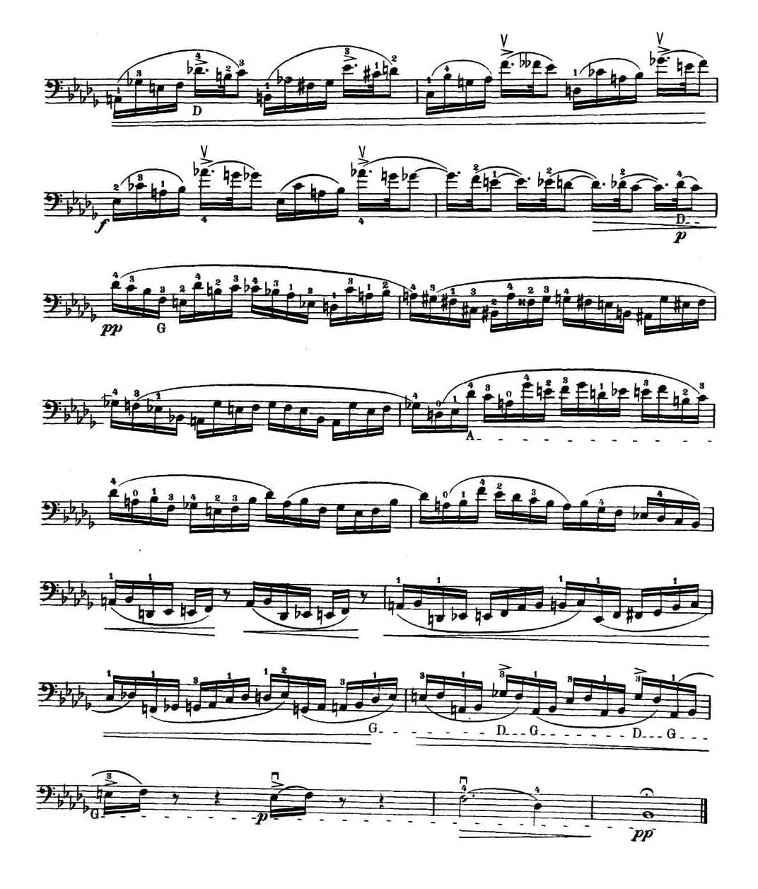 大提琴高级练习曲40首 No.3