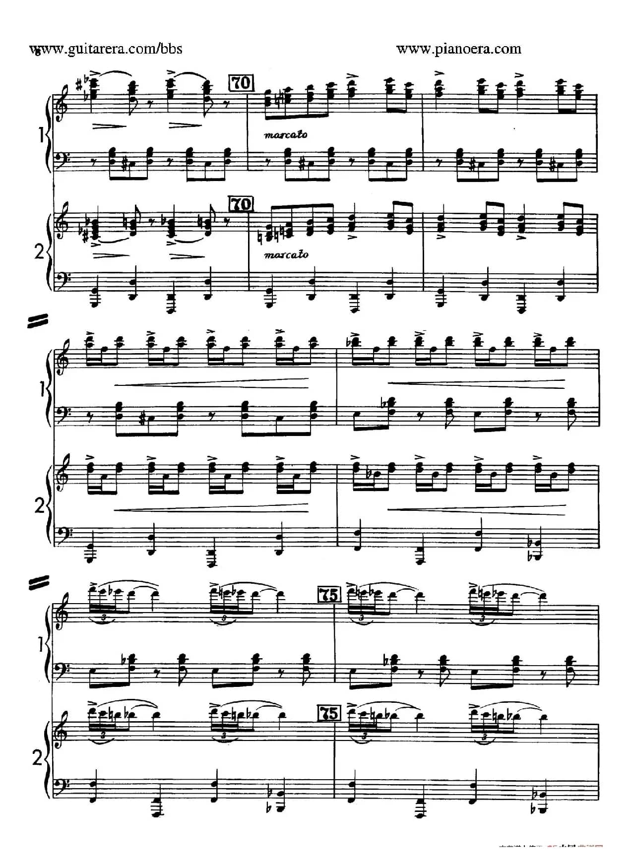 Sabre Dance（马刀舞曲）（双钢琴版）