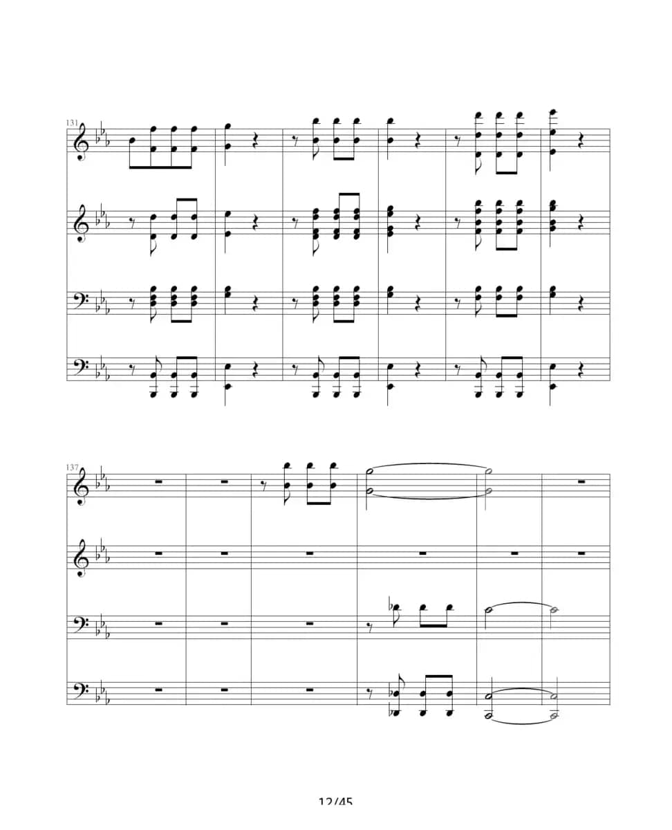 命运交响曲（四手联弹）