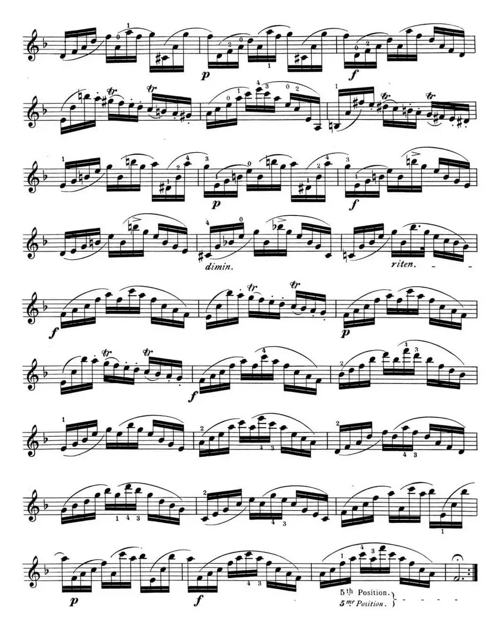 顿特24首小提琴练习曲 作品37—15