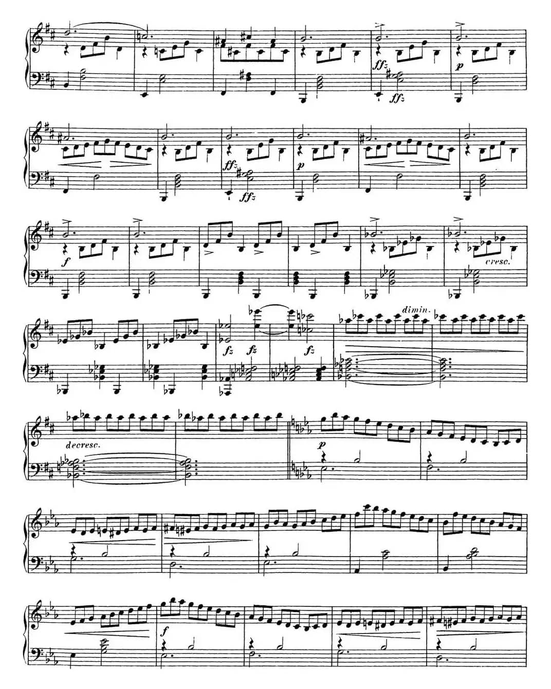 舒伯特降E大调即兴曲D.899，Op.90（NO.2）