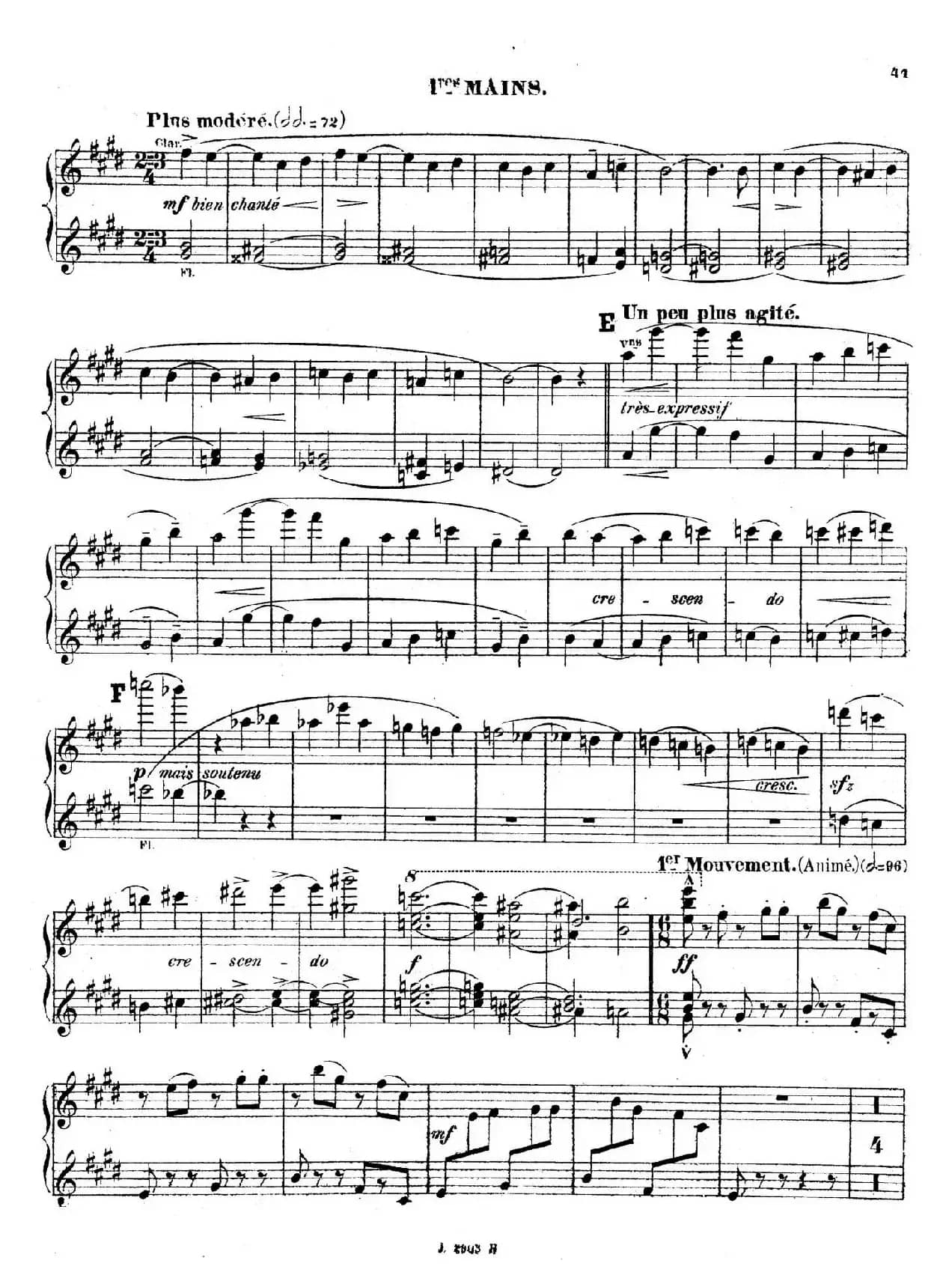 Symphony on a French Mountain Air Op.25（法国山歌交响曲·双钢琴·Ⅲ）