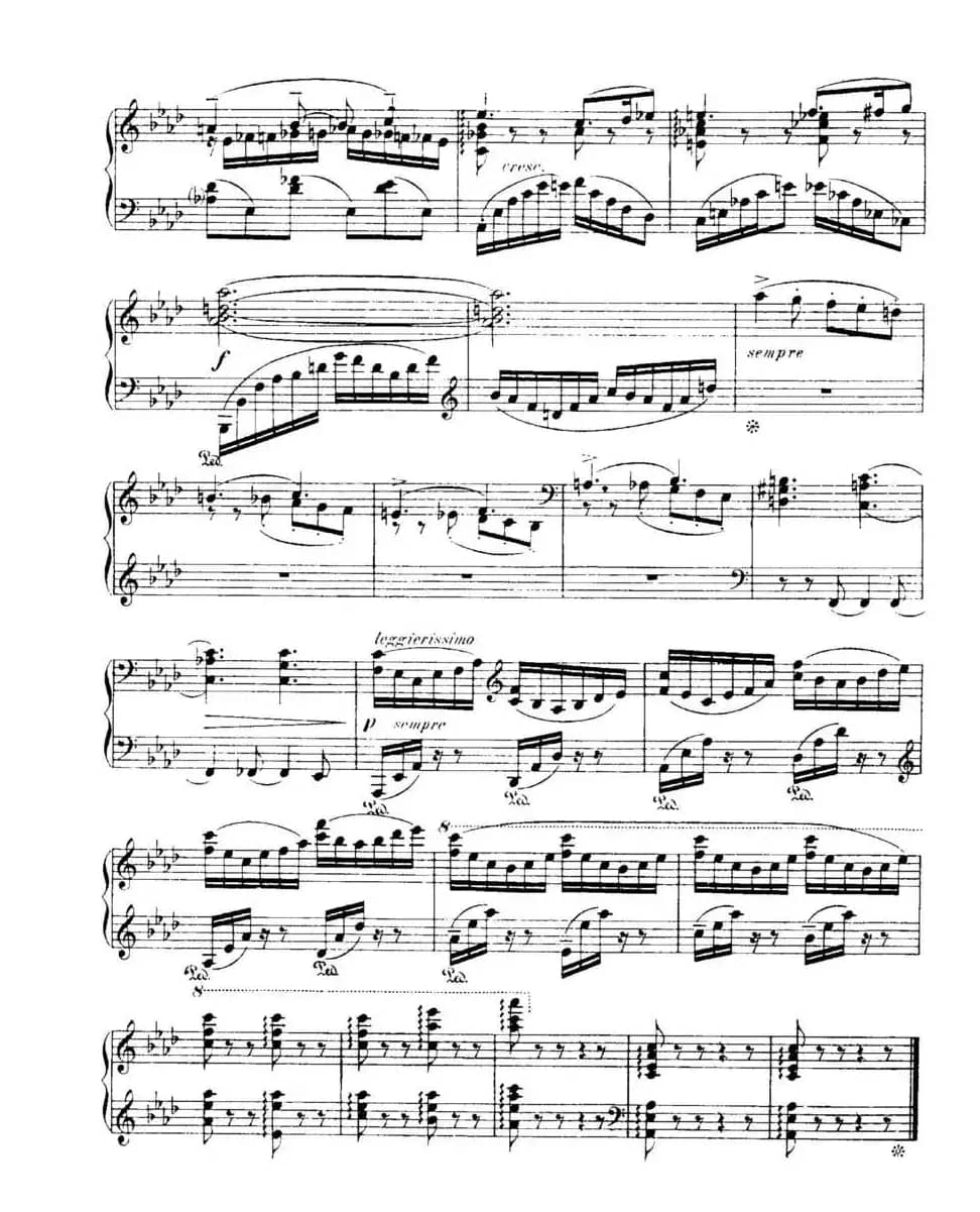 福雷13首船歌：Barcarolle No·4 in A-flat, Op·44